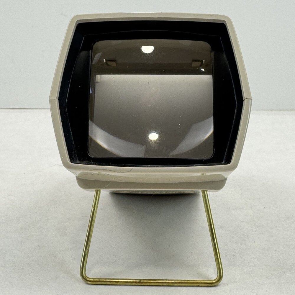 GAF Pana-Vue 2 Lighted 2X2 Slide Viewer For 35mm 828 Bantam Super Slides Working